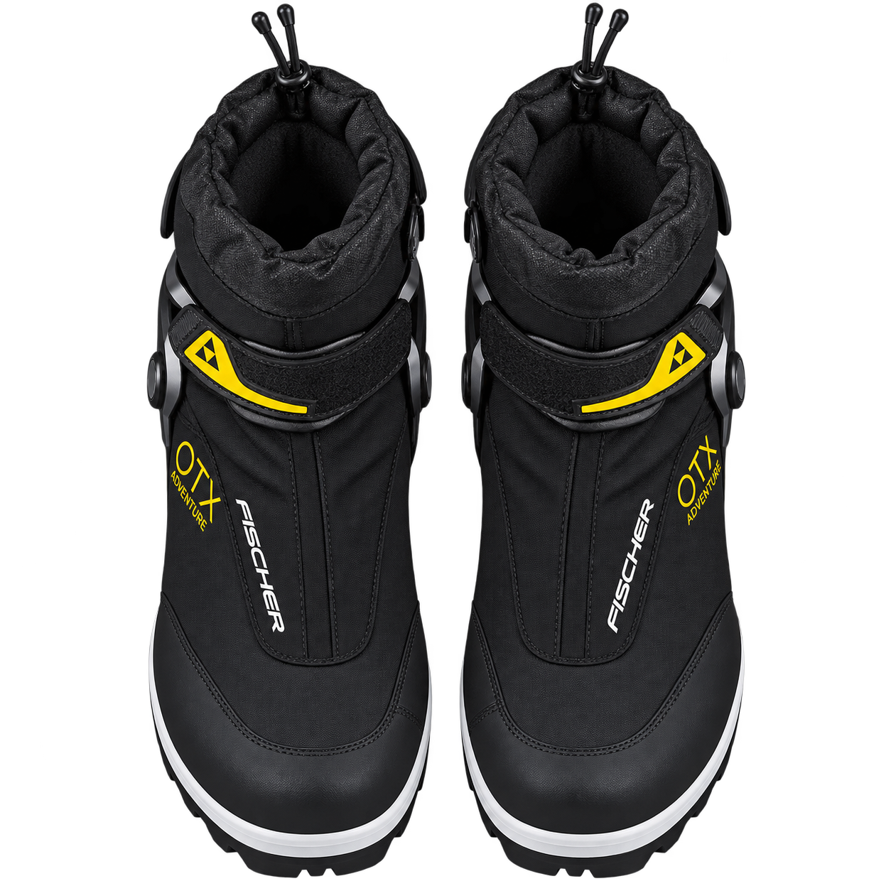 Boty  na běžky Fischer OTX Adventure BC – Black/Yellow, EU 44