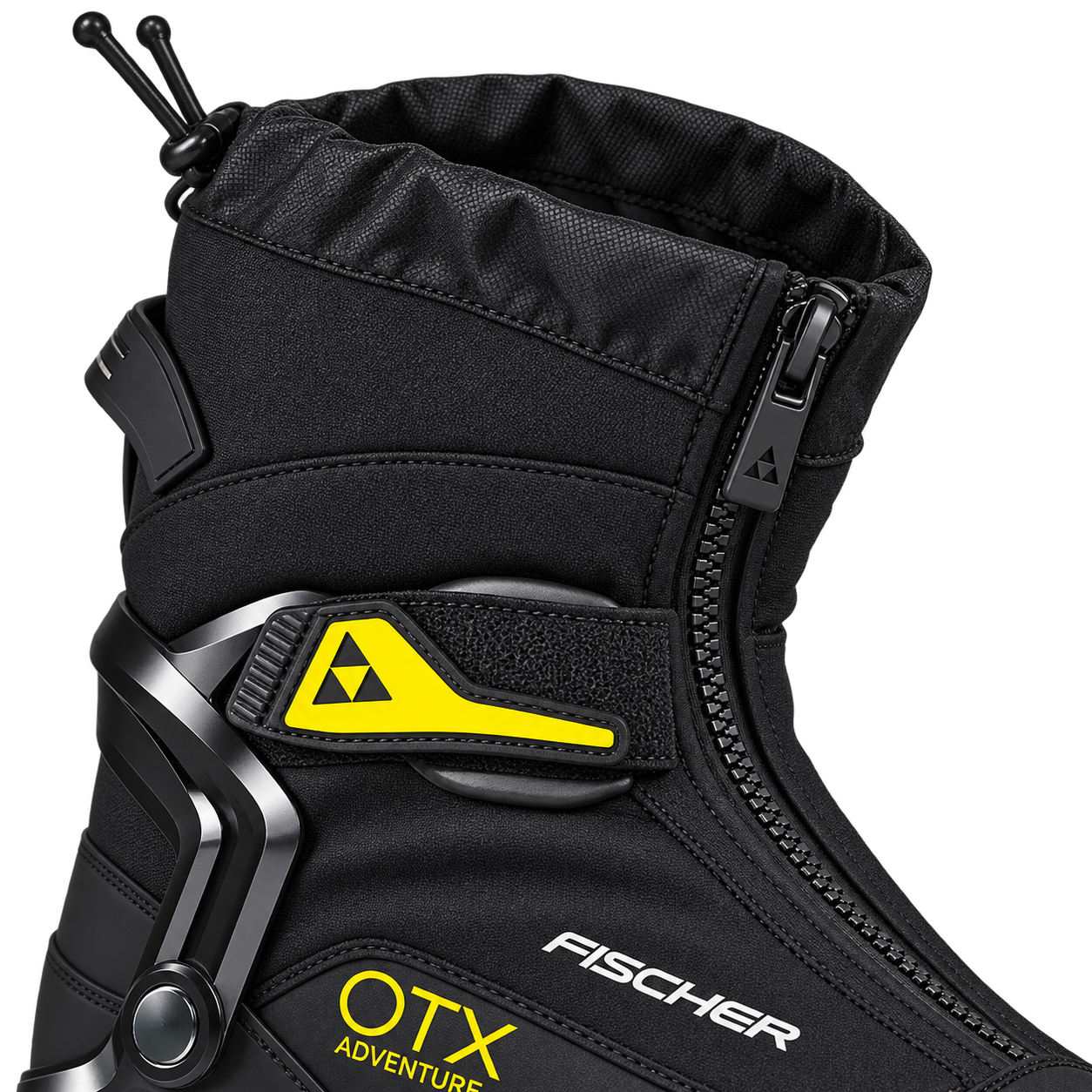 Boty  na běžky Fischer OTX Adventure BC – Black/Yellow, EU 44