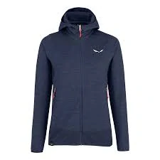Dámská merino mikina Salewa Piana Alpine Wool Jacket Navy Blazer