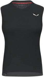 Dámské triko Salewa PURE SALAMANDER MERINO TANKTOP Black Out Melange
