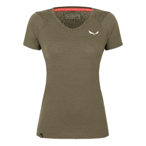 Dámské triko Salewa PURE SALAMANDER MERINO T-SHIRT Bungee Cord