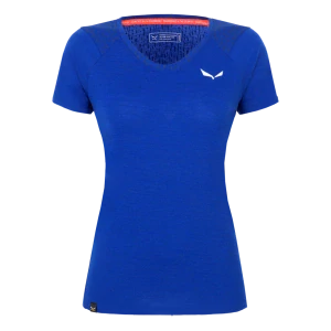 Dámské triko Salewa PURE SALAMANDER MERINO T-SHIRT Electric Melange