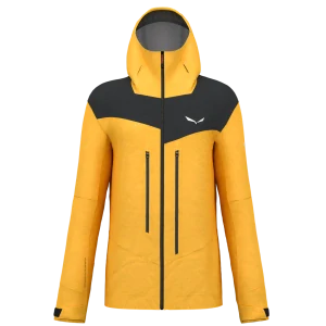 Pánská bunda Salewa ORTLES 3L PTX JACKET Gold Black