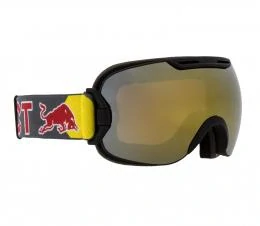 Lyžařské brýle Red Bull Spect Slope-001 Matt Black Frame/Grey Headband Gold Snow Lens CAT3