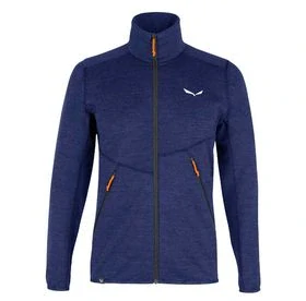 Pánská mikina Salewa Piana Alpinewool Fleece Jacket Blue Dephts