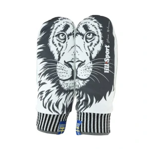 Běžkařské rukavice Lill-Sport Celsius Race Mitt - černá/bílá Lev
