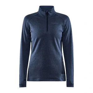 Dámský polorolák CRAFT CORE Trim Thermal Blues-Melange