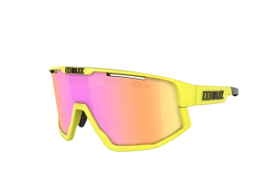 Sluneční brýle Bliz Fusion 52105-64 Neon Yellow Frame Brown with Purple Multi Lens Cat.3