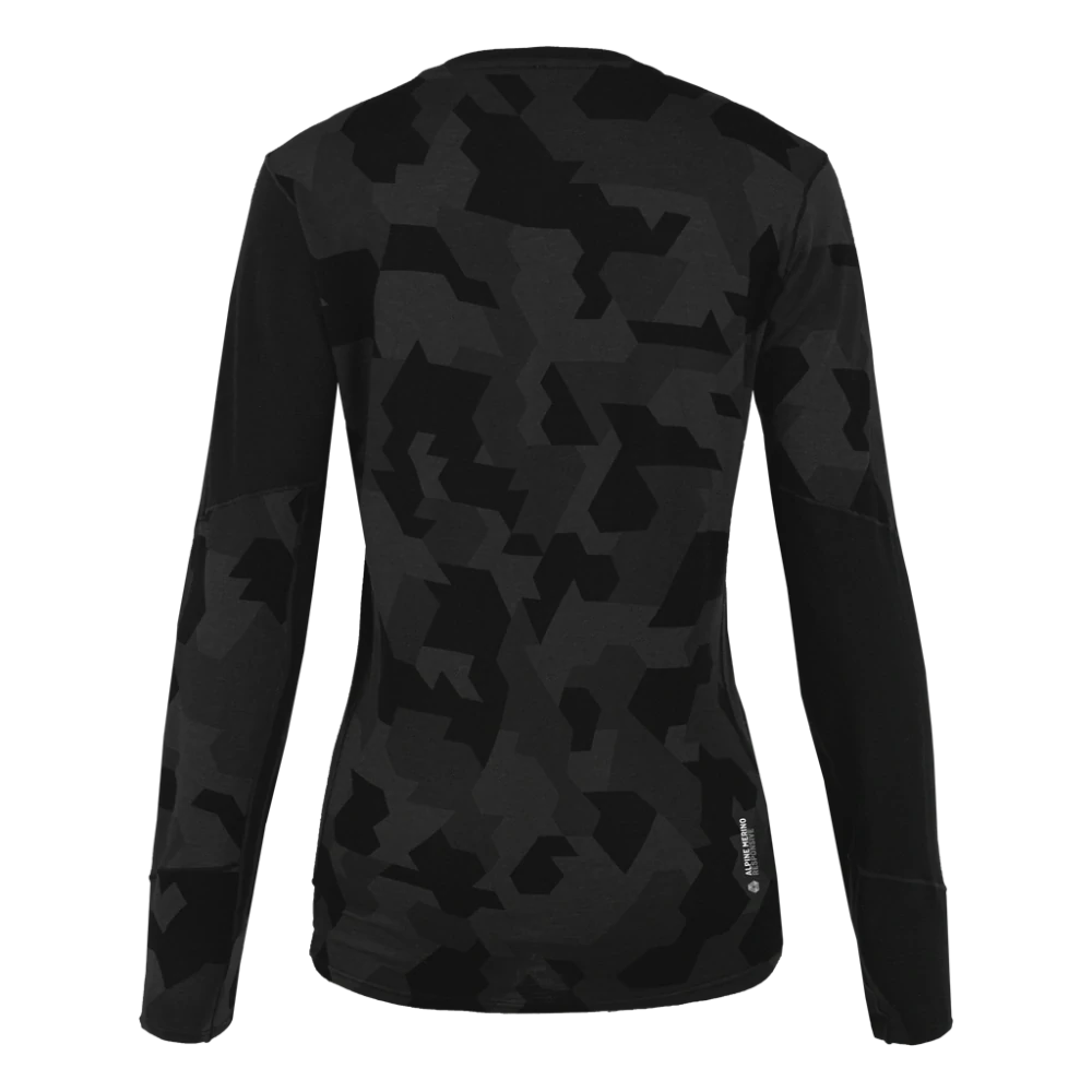 Dámské triko Salewa CRISTALLO WARM AMR TEE Black Out