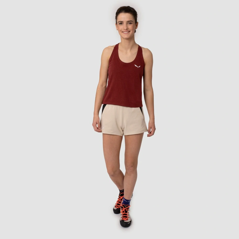 Dámské triko Salewa LAVAREDO HEMP TANK TOP Syrah