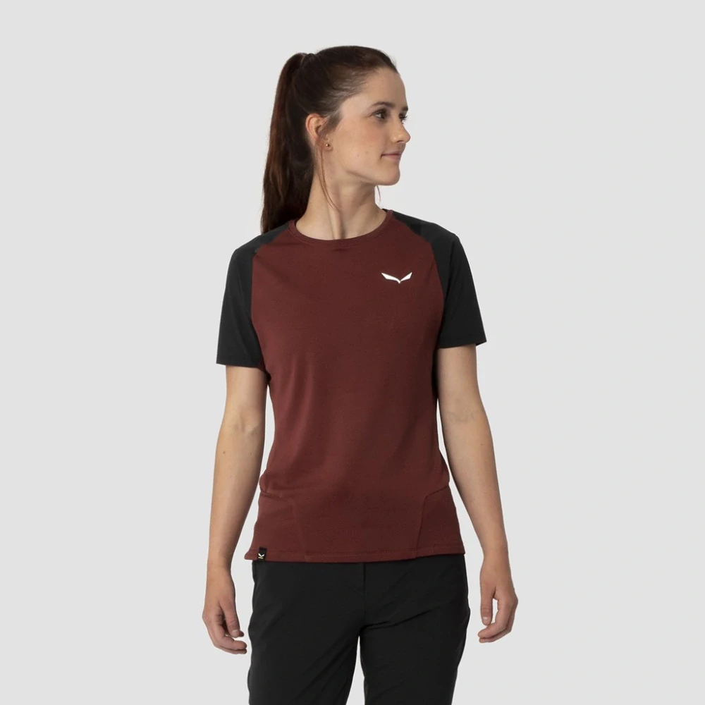 Dámské triko Salewa PEDROC PTC DELTA T-SHIRT Syrah Black