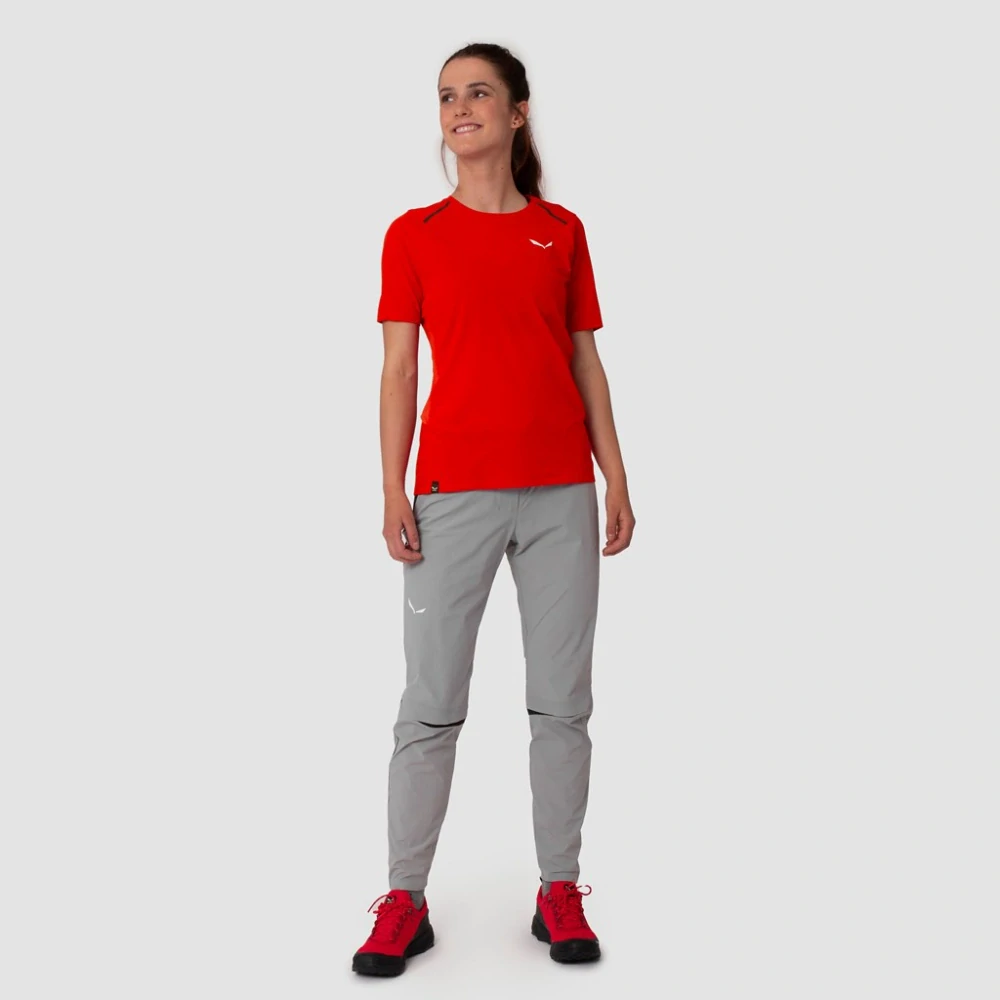 Dámské triko Salewa PEDROC DRY HYB T-SHIRT Flame