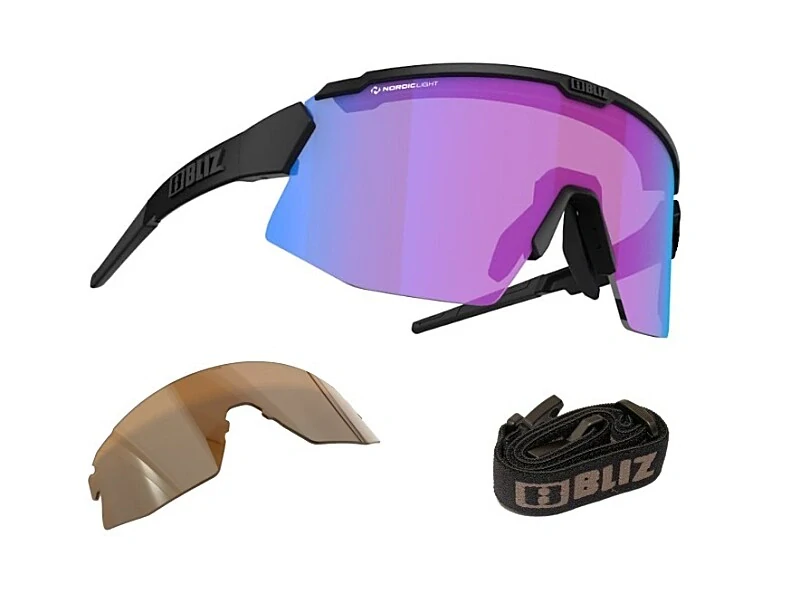 Sluneční brýle Bliz Breeze 52102-14N Matt Black Frame NanoOptics Nordic Light Begonia - Violet with Blue Multi Lens Cat.2