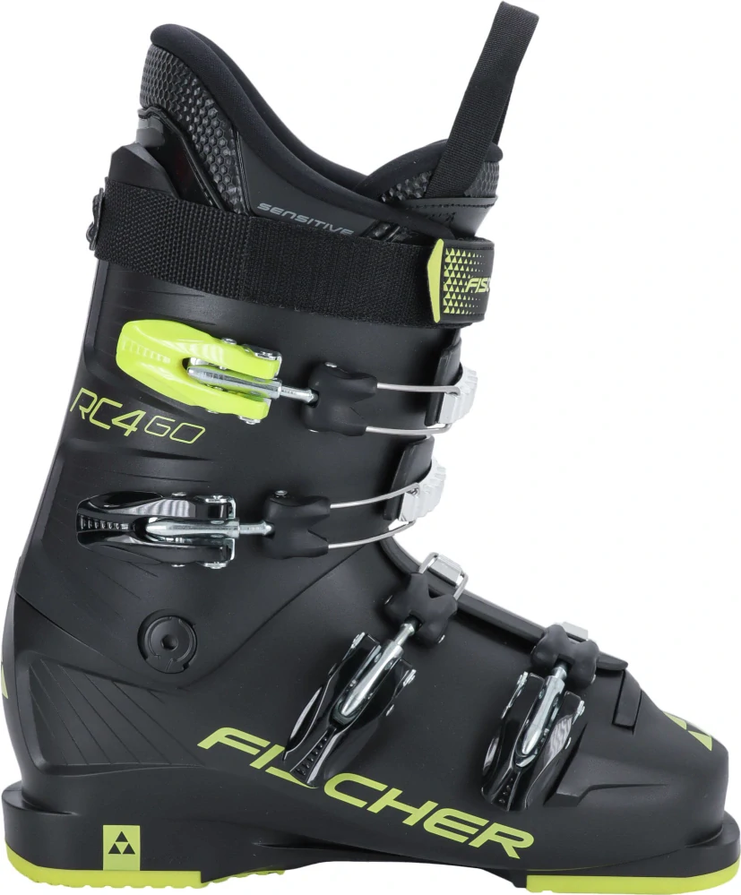 Juniorské lyžařské boty Fischer RC4 60 JR Černá/Reflexní neon