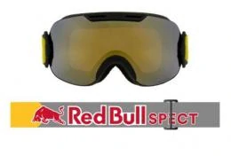 Lyžařské brýle Red Bull Spect Slope-001 Matt Black Frame/Grey Headband Gold Snow Lens CAT3