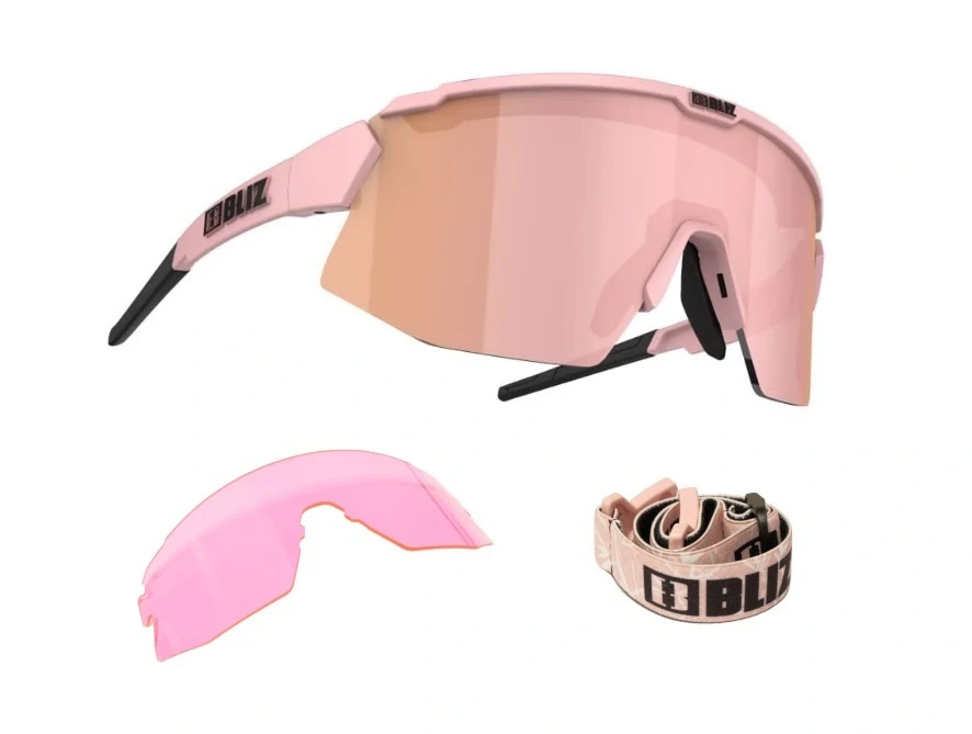 Sluneční brýle Bliz Breeze 52102-49 Matt Pink Frame Brown with Rose Multi Lens Cat.3 + Pink Lens Cat.1