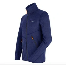 Pánská mikina Salewa Piana Alpinewool Fleece Jacket Blue Dephts