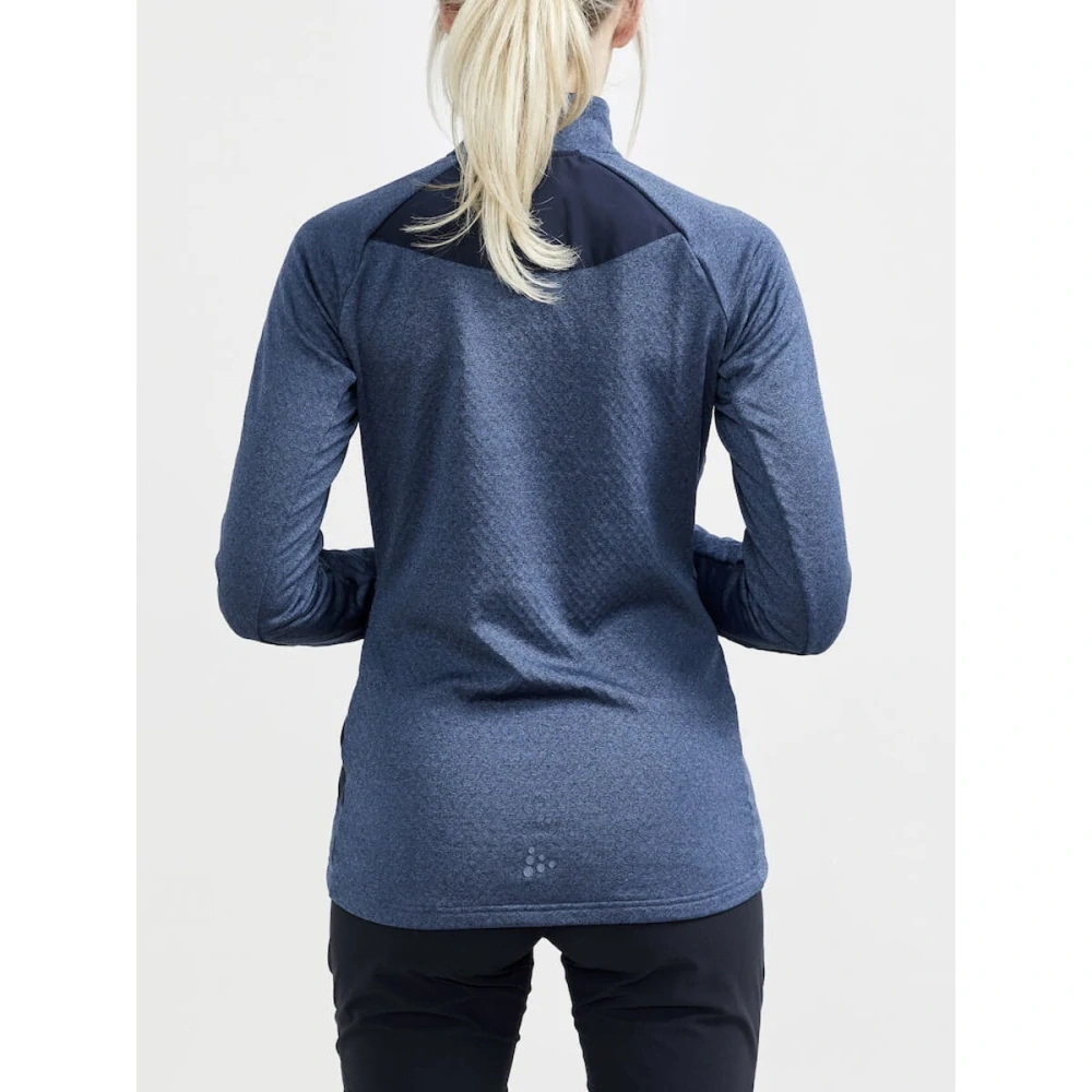 Dámský polorolák CRAFT CORE Trim Thermal Blues-Melange