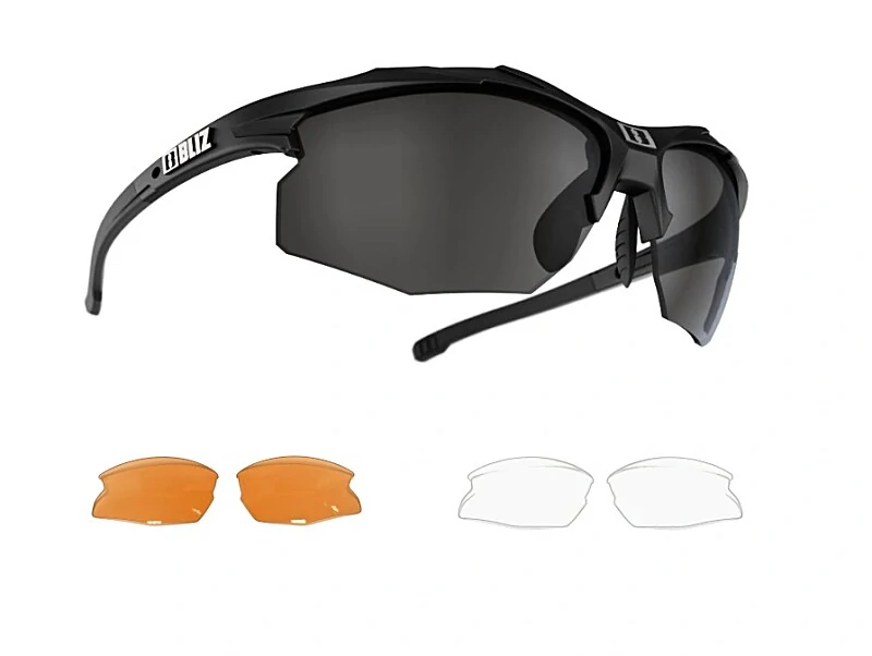 Sluneční brýle Bliz Hybrid 52806-10 Black Frame Smoke Lenses Cat 3.+ Orange Lens + Clear Lens