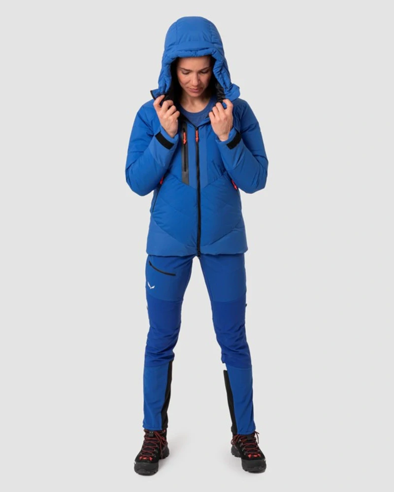 Dámská bunda Salewa ORTLES HEAVY PTX/RDS DOWN JACKET Blue Electric