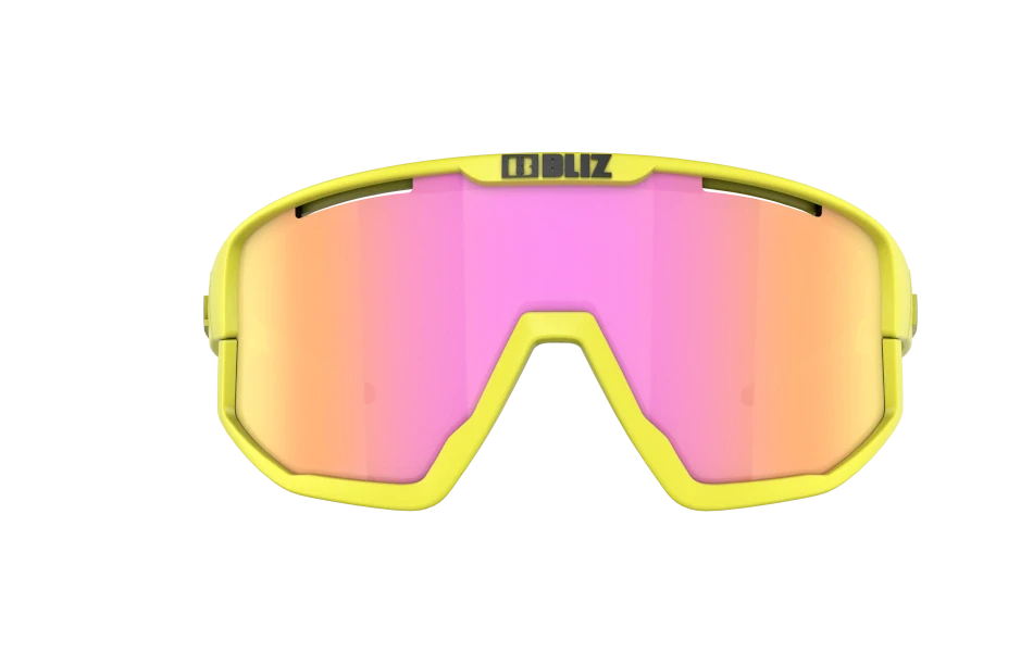 Sluneční brýle Bliz Fusion 52105-64 Neon Yellow Frame Brown with Purple Multi Lens Cat.3