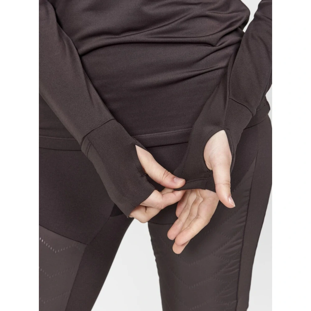 Dámské triko CRAFT ADV SubZ LS 2 Bark Hnědá