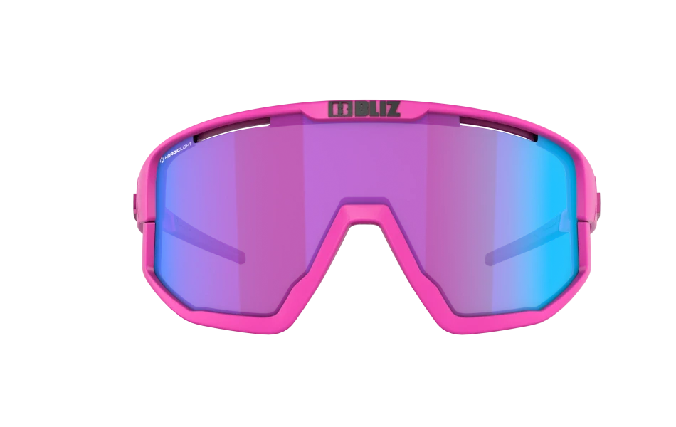 Sluneční brýle Bliz Fusion 52105-44N Pink Frame NanoOptics / Nordic Light Begonia with Blue Multi Lens Cat.2