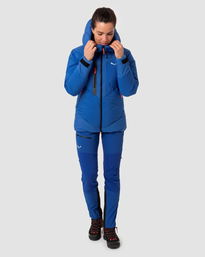 Dámská bunda Salewa ORTLES HEAVY PTX/RDS DOWN JACKET Blue Electric