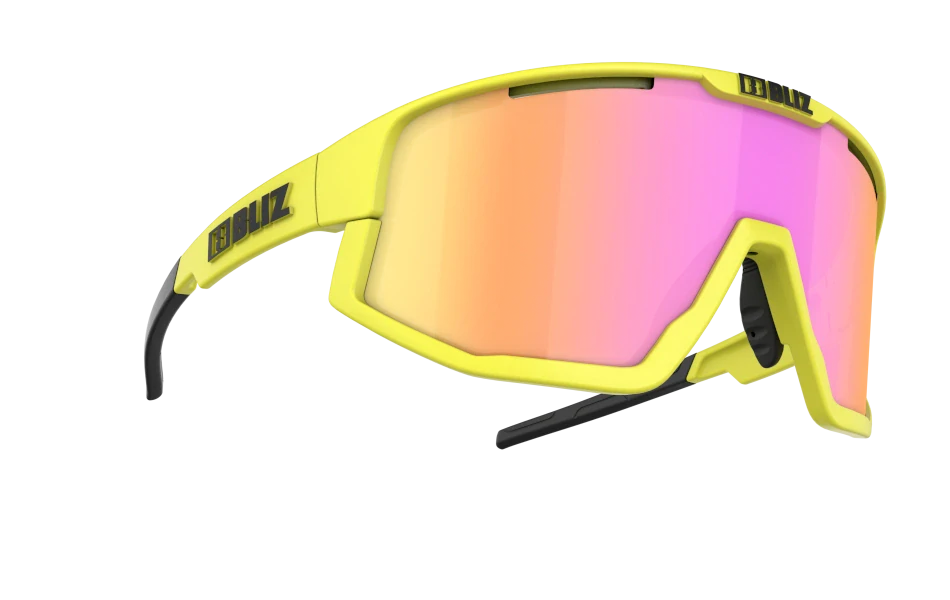 Sluneční brýle Bliz Fusion 52105-64 Neon Yellow Frame Brown with Purple Multi Lens Cat.3