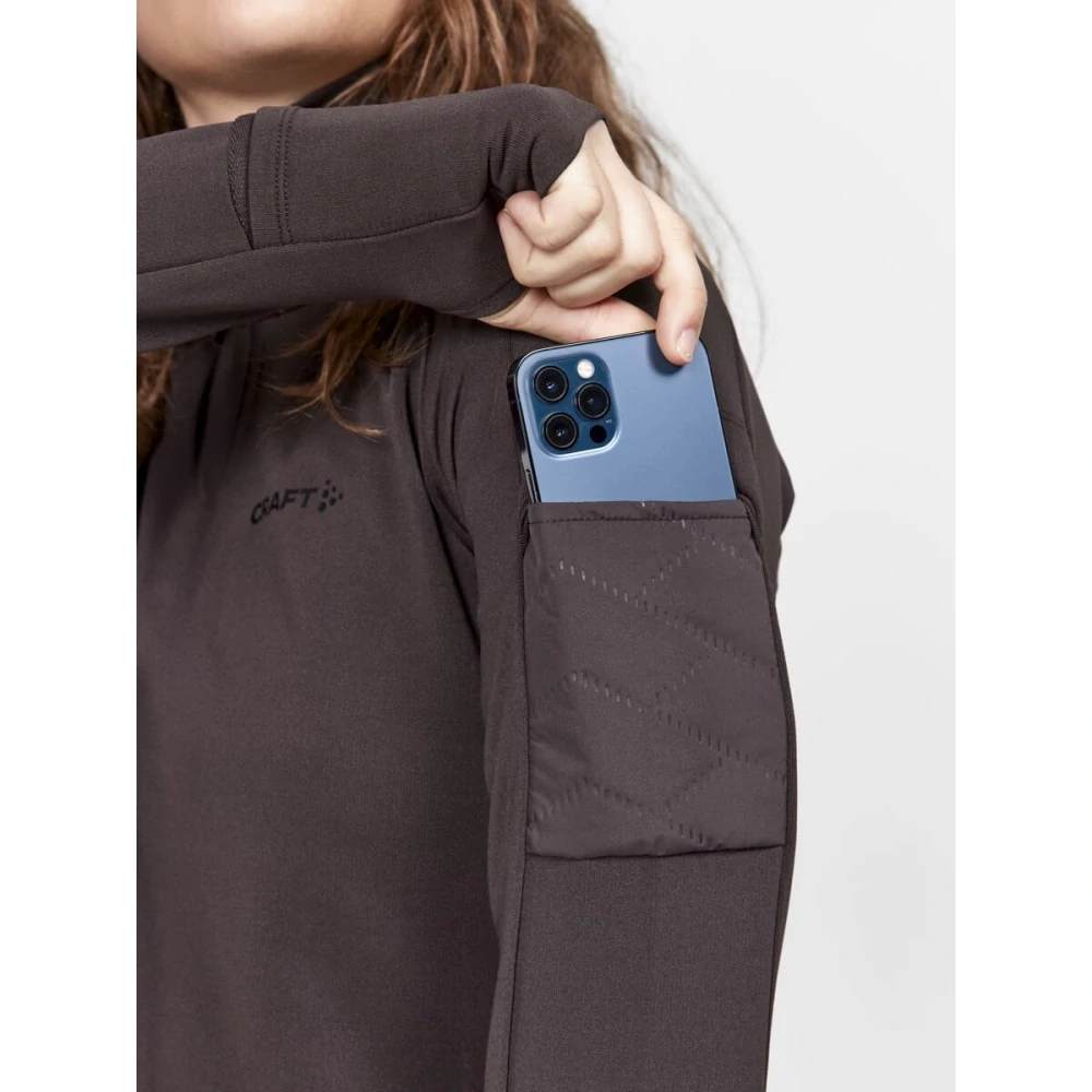 Dámské triko CRAFT ADV SubZ LS 2 Bark Hnědá