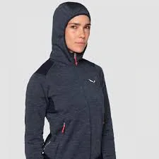 Dámská merino mikina Salewa Piana Alpine Wool Jacket Navy Blazer