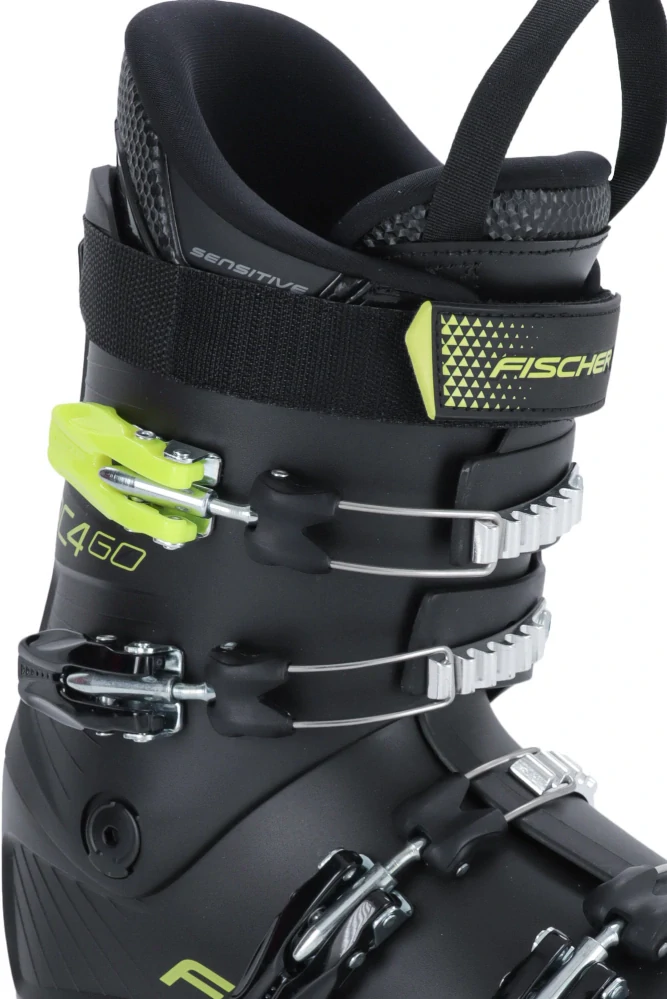 Juniorské lyžařské boty Fischer RC4 60 JR Černá/Reflexní neon