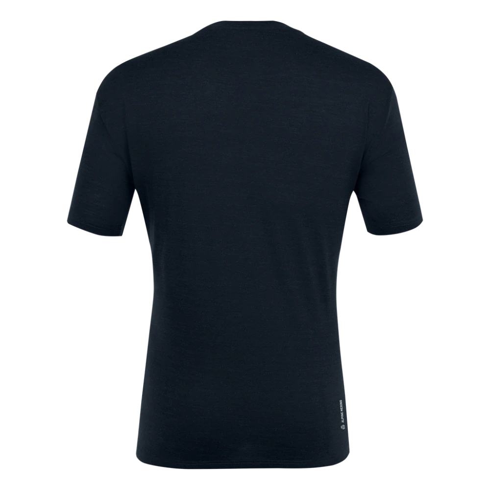 Pánské triko Salewa PURE EAGLE SKETCH MERINO T-SHIRT Navy Blaze