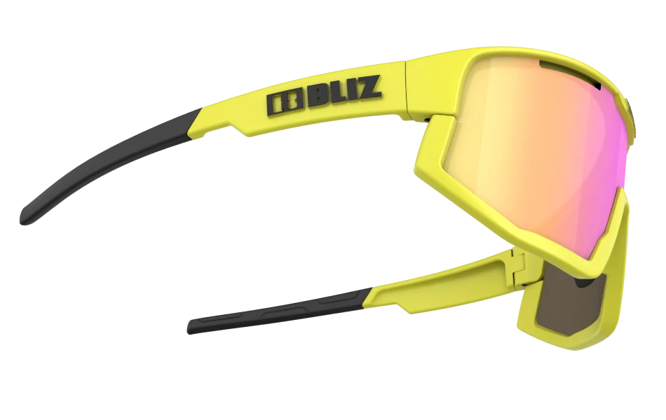 Sluneční brýle Bliz Fusion 52105-64 Neon Yellow Frame Brown with Purple Multi Lens Cat.3