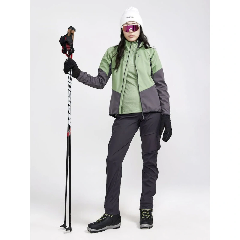 Dámský polorolák CRAFT CORE Trim Thermal Jade-Melange