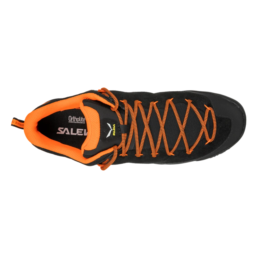 Boty Salewa WILDFIRE LEATHER pánské Black/Fluo Orange