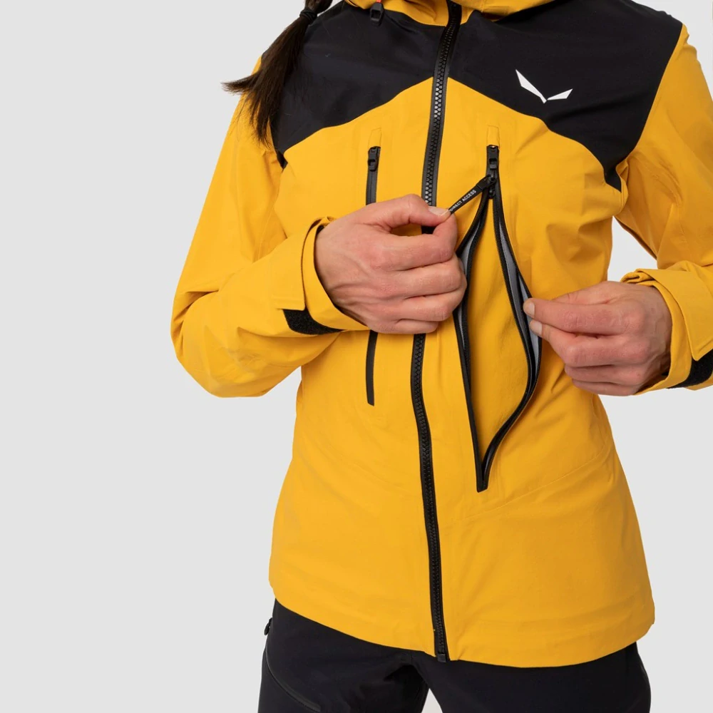 Dámská bunda Salewa ORTLES 3L PTX JACKET Gold Black