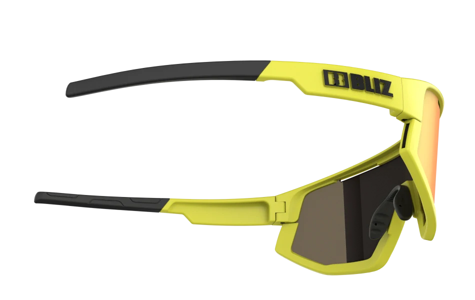 Sluneční brýle Bliz Fusion 52105-64 Neon Yellow Frame Brown with Purple Multi Lens Cat.3