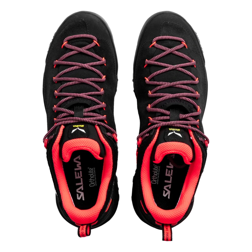 Boty Salewa Wildfire Leather GTX dámské Black/Fluo Coral